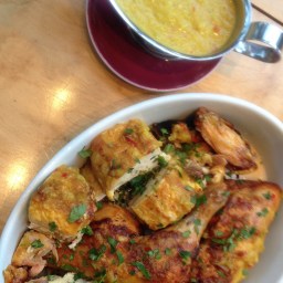 Hähnchen mit Mango-Curry-Sauce