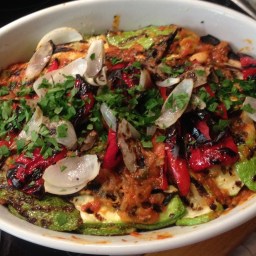 Grillgemüse mit Tomatensugo