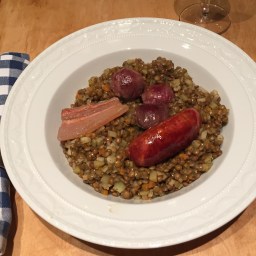 Linsen mit Entenmägen