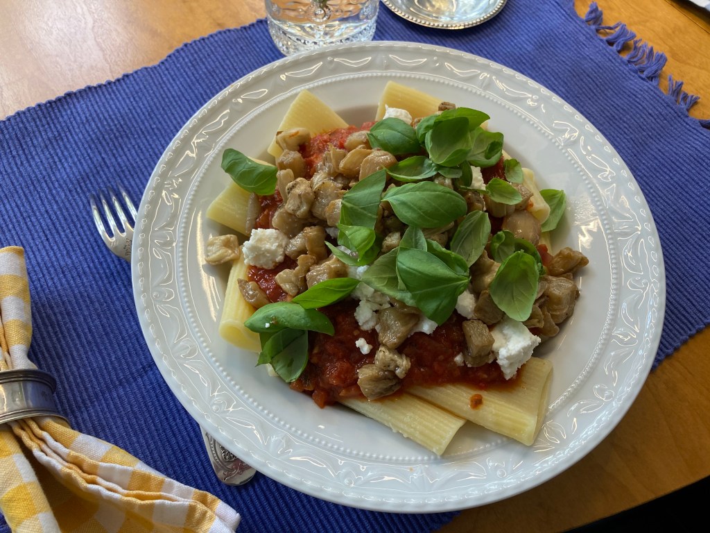 Auberginen Ricotta Tomaten