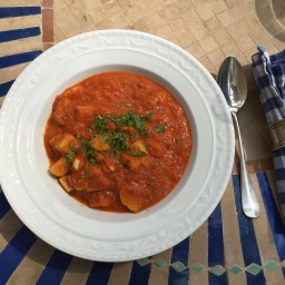 Sepia-Kartoffel-Eintopf