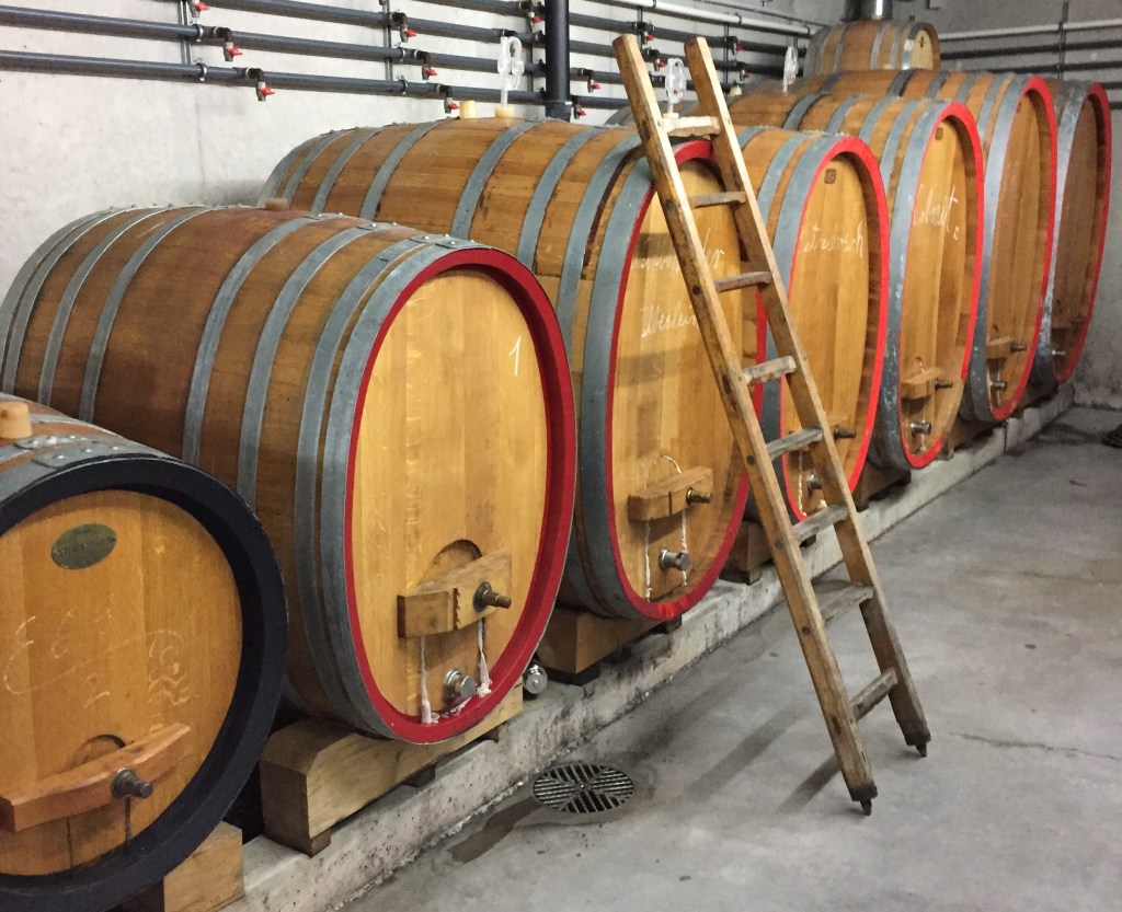 Der Weinkeller im Weingut Leiner