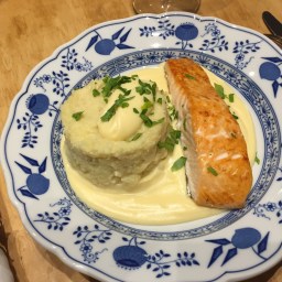 Bacalhau-Püree mit Lachs