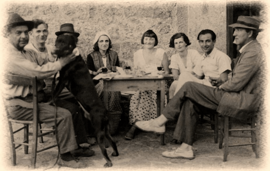 Robert Graves mit Gefolge