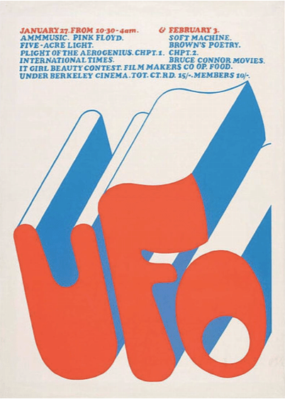 Soft Machine Gig at UFO Jan 97 Poster