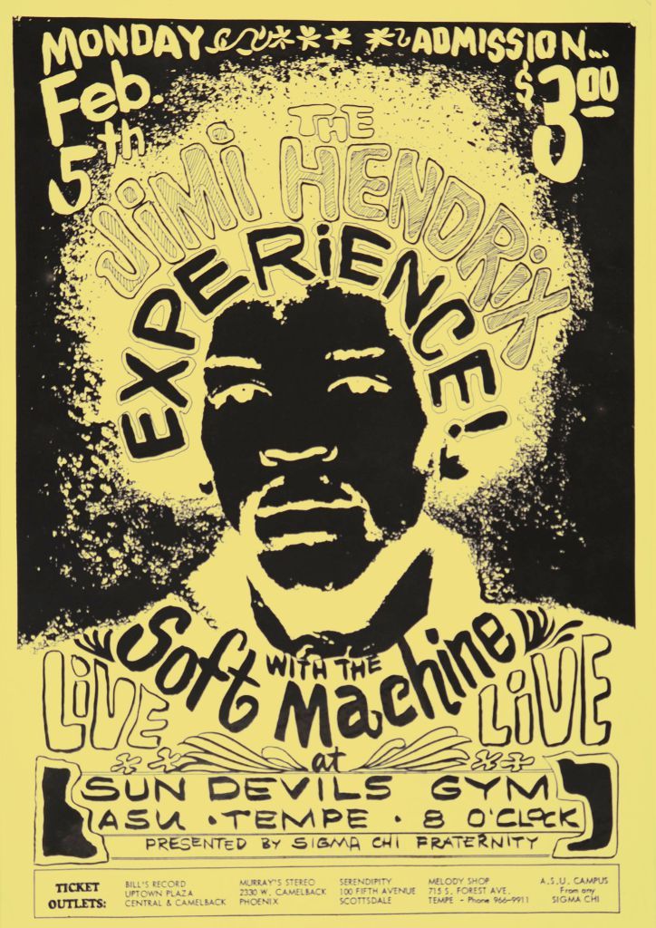Soft Machine mit JHE erster Gig 5 Feb 68 Poster