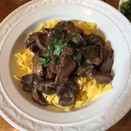 Steinpilzragout mit Tagliatelle