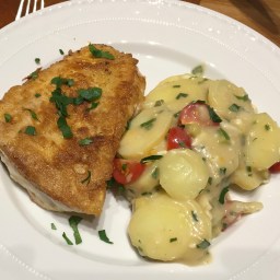 Rotbarsch mit Kartoffelsalat