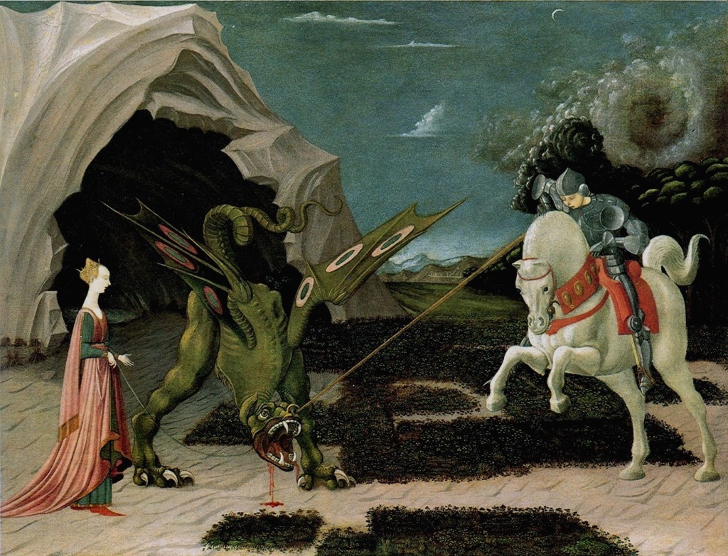 250 Paolo Uccello Der hl Georg tötet den Drachen ca 1470