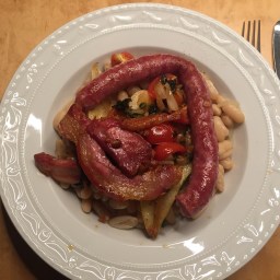 Bohnen, Birnen und Speck